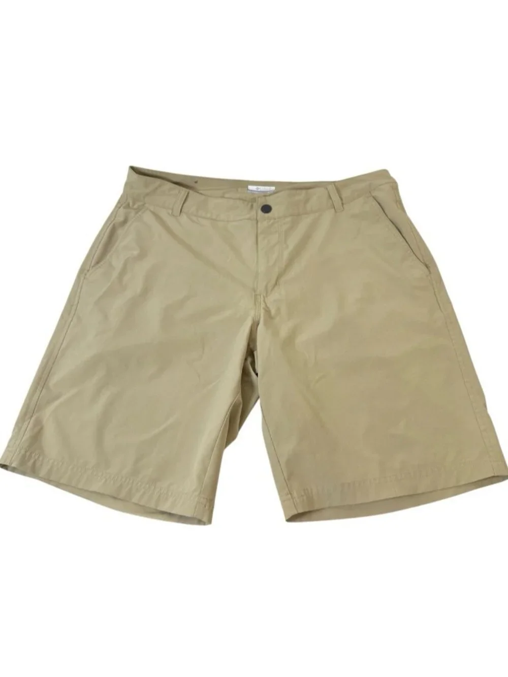 Columbia Shorts Men Size 34 Khaki Golf Fishing Hiking Lightweight Pockets Solid